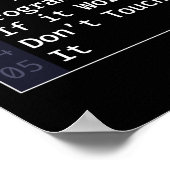 プログラミング・プログラマ・コーディングの第1規則 ポスター (角)