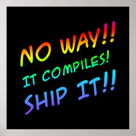 プログラミング・ユーモア・ポスター ポスター