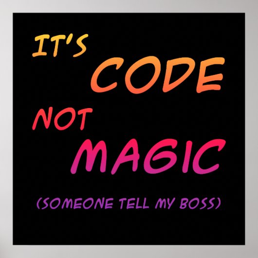 プログラミング・ユーモア・ポスター ポスター (正面)