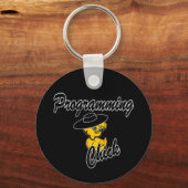 プログラミングChick #4 キーホルダー (正面)