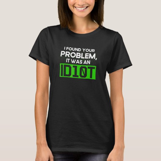 プログラミングId10t構文プログラマソフトウェア開発 Tシャツ (正面)