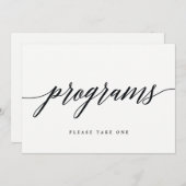 プログラムの看板 - モダンなスクリプト (正面/裏面)