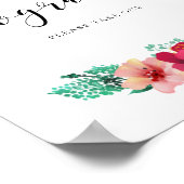 プログラムは一つのフローラデザインを取結婚る ポスター (角)