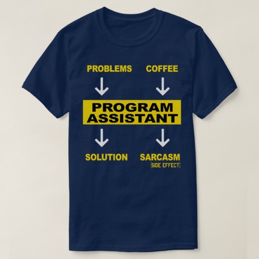 プログラムアシスタント4 Tシャツ (デザイン正面)