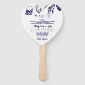 プログラムハンドファンシェルビーチ結婚式海 ハンドファン (裏面)