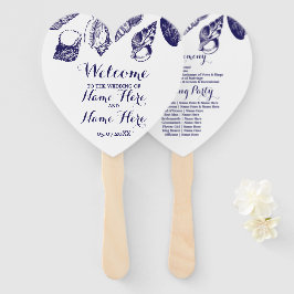 プログラムハンドファンシェルビーチ結婚式海 ハンドファン