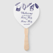 プログラムハンドファンシェルビーチ結婚式海 ハンドファン (正面)