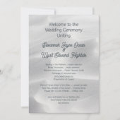 プログラムビーチ結婚ダネスの儀式 招待状 (正面)
