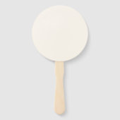 プログラムファンのピンクと緑の野生の花のデザイン ハンドファン (裏面)