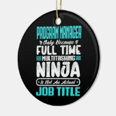 プログラムマネージャ役職職種スキルの管理 セラミックオーナメント (左)