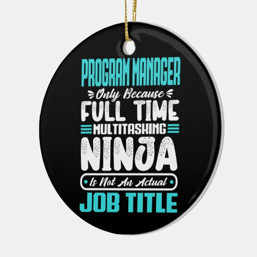 プログラムマネージャ役職職種スキルの管理 セラミックオーナメント (左)