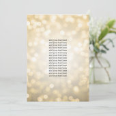 プログラム挿入金ゴールドグリッター灯 招待状 (スタンド正面)