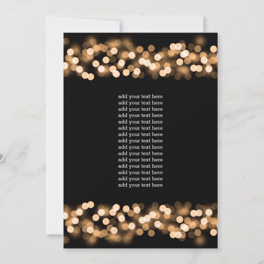 プログラム挿入 ゴールド ハリウッド グラム 招待状 (正面)