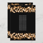 プログラム挿入 ゴールド ハリウッド グラム 招待状 (正面/裏面)