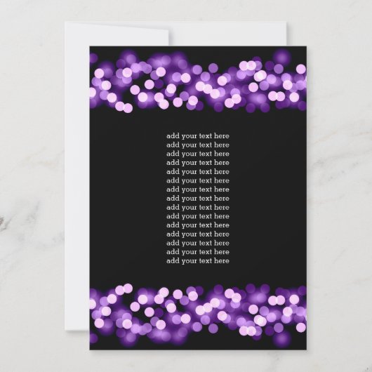 プログラム挿入 パープル ハリウッド グラム 招待状 (正面)