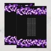 プログラム挿入 パープル ハリウッド グラム 招待状 (正面/裏面)