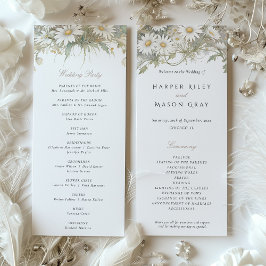 プログラム結婚のワイルドデイジー 招待状