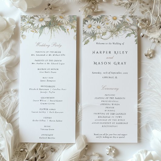 プログラム結婚のワイルドデイジー 招待状