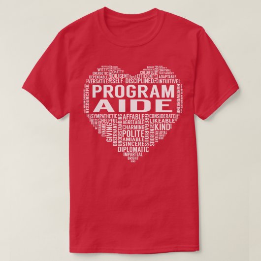 プログラム補助ハート Tシャツ (デザイン正面)