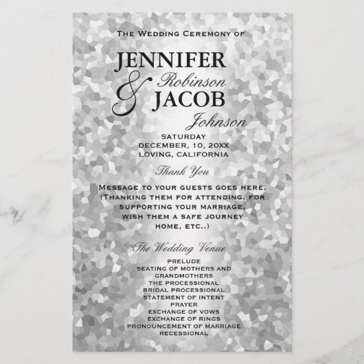 プログラム |クリスタルシルバー チラシ (正面)