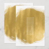 プログラム 挿入 ゴールド ペイント ルック (正面/裏面)