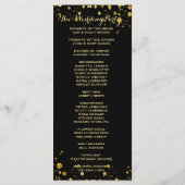 プログラム | 金ゴールド紙吹雪と黒 (裏面)