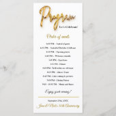 プログラム - 3D ゴールド テキスト ミニマル デザイン (正面)