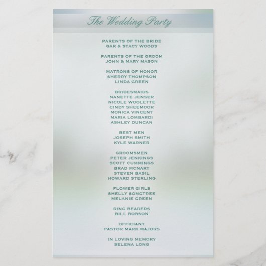 プログラム | Tree of Life (裏面)