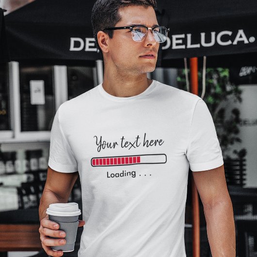 プログレスバーに名言を! オリジナル・パロディTシャツ | ジョークTシャツ Tシャツ
