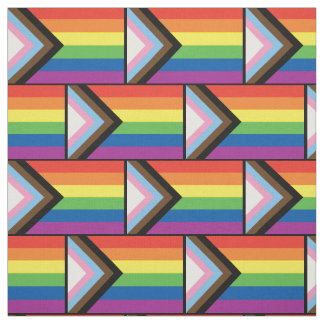 プログレスプライドフラインボーシルエットLGBT ファブリック
