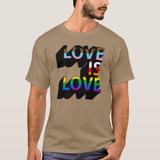プログレスプライド Love is Love Tシャツ (正面)