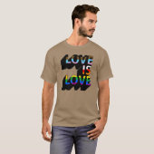 プログレスプライド Love is Love Tシャツ (正面フル)