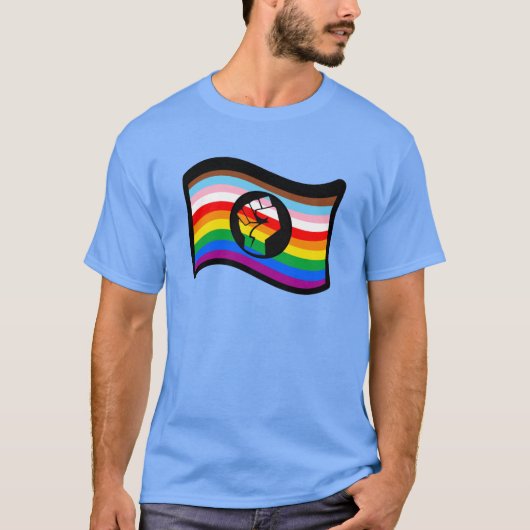 プログレスプライドPOCの拳Tシャツ Tシャツ (正面)