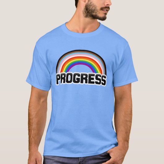 プログレス・プライド・レインボーTシャツ Tシャツ (正面)