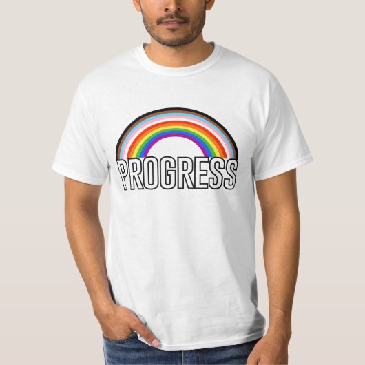 プログレス・プライド・レインボーTシャツ Tシャツ (正面)