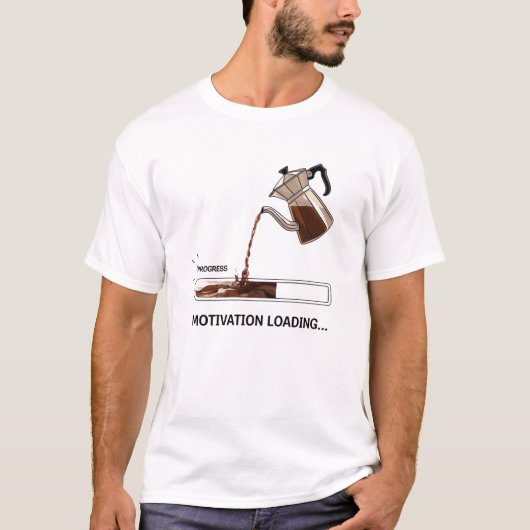 プログレス モチベーション ローディング中…… Tシャツ (正面)