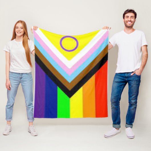 プログレスLGBTQIA+ プライドギフト フローブランケット フリースブランケット (インサイチュ)
