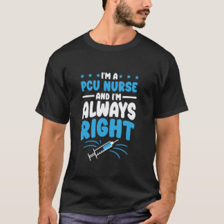 プログレッシブケア看護師のためのPCU看護師デザイン Tシャツ