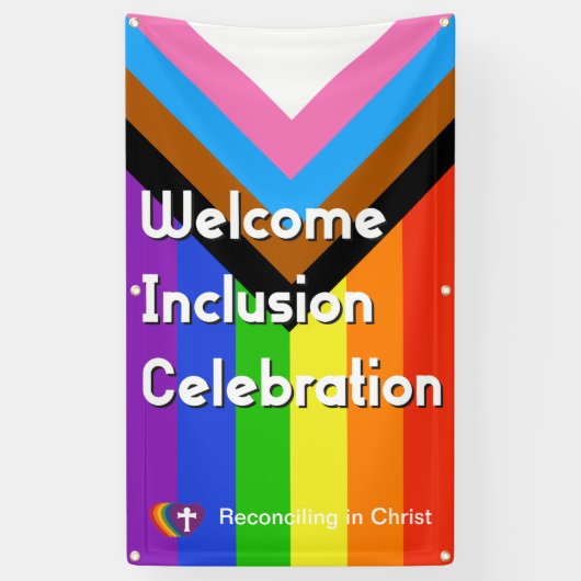 プログレッシブプライドフラグバナー – 垂直 横断幕 (縦)