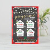 プログレッシブホリデーディナーパーティの招待状 招待状 (スタンド正面)