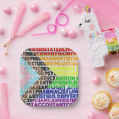 プログレッシブレインボーフラグLGBTゲイスクリプト ペーパープレート (パーティー)