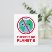 プログレッシブ「No Planet B」気候危機認識度 ポストカード (スタンド正面)