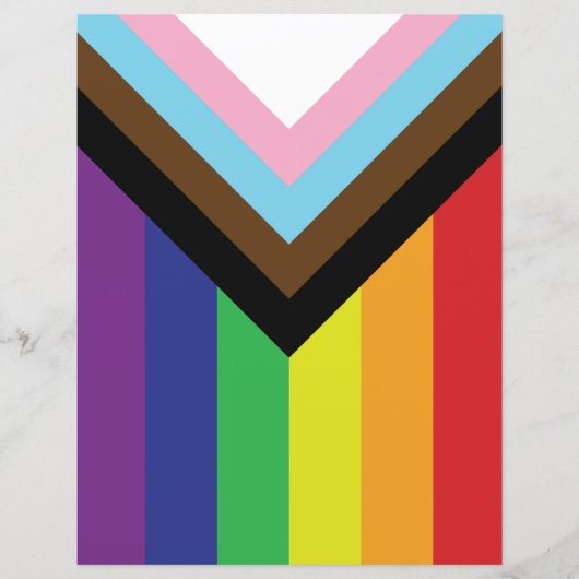 プログレッシブLGBTQIA国旗 (正面)