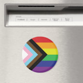プログレッシブLGBTQIA国旗 マグネット (インサイチュ (食洗機))