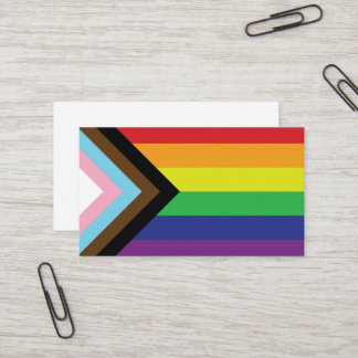プログレッシブLGBTQIA国旗 名刺