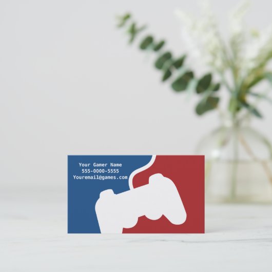 プロゲーマーのビデオゲームの名刺 名刺 (スタンド正面)