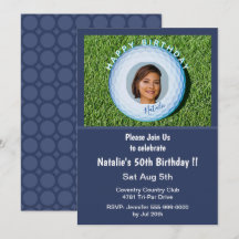 プロゴルファーの写真がサインされたゴルフボール 50歳の誕生日