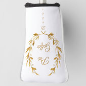 プロゴルファーパーソナライズされたパターゴルフヘッドカバー ゴルフヘッドカバー (回転90)