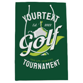 プロゴルファー NAME ゴルフトロフィー トーナメント ゴルフ ミディアムペーパーバッグ