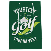 プロゴルファー NAME ゴルフトロフィー トーナメント ゴルフ ミディアムペーパーバッグ (裏面)